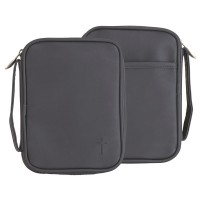 Bible Cover Navy Cross Vinyl Thinline