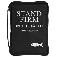 Bible Case Stand Firm In Faith Large
