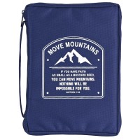 Bible Case Move Mountains Navy Large Bible Case Move Mountains Navy Large