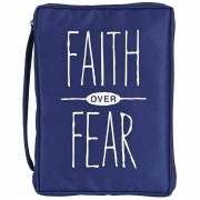 Bible Case Faith Over Fear Large Print