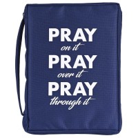 Bible Case Pray On It Navy Large Print Bible Case Pray On It Navy Large Print