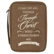 BIBLE CASE I CAN DO ALL LARGE PRINT