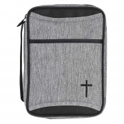 Bible Cover Heather Black Large Print Bible Cover Heather Black Large Print