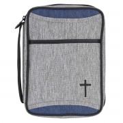 Bible Cover Heather Blue Large Print Bible Cover Heather Blue Large Print