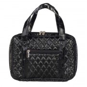 Bible Cover Black Quilted Polyster Large