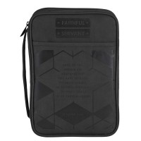 Bible Case Vinyl Faithful Servant Lg