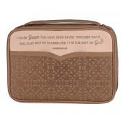 Bible Case Vinyl Grace Eph. 2 Lrg Print
