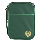 Bible Cover Green With Cross Thinline Bible Cover Green With Cross Thinline