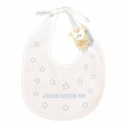 Baby Bib Jesus Loves Me Boy