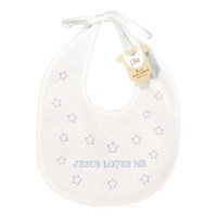Baby Bib Jesus Loves Me Boy