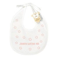 Baby Bib Jesus Loves Me Girl