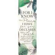 6pk -Packaged Bookmarks For I Know The Plans - Pack of 6 6pk -Packaged Bookmarks For I Know The Plans - Pack of 6