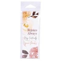 6pk -Packaged Bookmark Rejoice Always 2x6 - Pack of 6