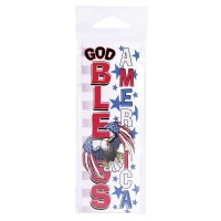 6pk -Packaged Bookmarks God Bless America 2x6 - Pack of 6 6pk -Packaged Bookmarks God Bless America 2x6 - Pack of 6