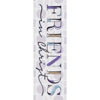 6pk -Bookmark Friends In Christ 2x6 12-Pack - Pack of 6