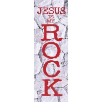 6pk -Bookmark Jesus Is My Rock 2x6 12-Pack - Pack of 6
