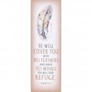 6pk -Bookmark He Will Cover You 2x6 12-Pack - Pack of 6 6pk -Bookmark He Will Cover You 2x6 12-Pack - Pack of 6