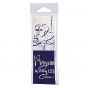 6pk -Packaged Bookmarks Pray More Worry Less - Pack of 6 6pk -Packaged Bookmarks Pray More Worry Less - Pack of 6
