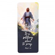 12pk -Bookmarks Jesus Solitary Place To Pray - Pack of 12 12pk -Bookmarks Jesus Solitary Place To Pray - Pack of 12
