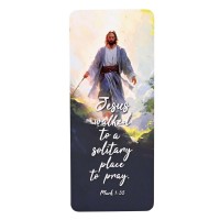 12pk -Bookmarks Jesus Solitary Place To Pray - Pack of 12 12pk -Bookmarks Jesus Solitary Place To Pray - Pack of 12