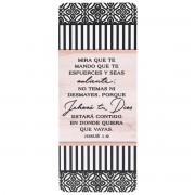 12pk -Spanish Bookmarks Josue 1:9 Striped - Pack of 12 12pk -Spanish Bookmarks Josue 1:9 Striped - Pack of 12
