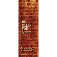 10pk -Bookmark CARD HE CALLS YOU BY NAME PAPER - Pack of 100 10pk -Bookmark CARD HE CALLS YOU BY NAME PAPER - Pack of 100
