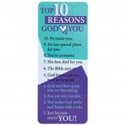 12pk -Bookmark Card 10 Reasons God Loves 2.5x7 - Pack of 12 12pk -Bookmark Card 10 Reasons God Loves 2.5x7 - Pack of 12
