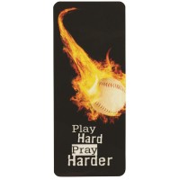 12pk -Bookmarks Baseball Play Hard Pray Harder - Pack of 12 12pk -Bookmarks Baseball Play Hard Pray Harder - Pack of 12