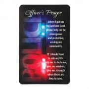 12pk -Pocket Card Police Officers Prayer - Pack of 12