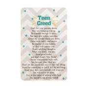 12pk -Teen Creed Pocket Card Bookmark Pack - Pack of 12 12pk -Teen Creed Pocket Card Bookmark Pack - Pack of 12