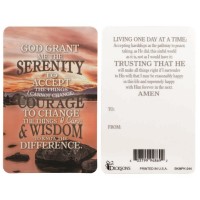 12pk - Bookmark PKT SERENITY PRAYER PAPER 2.5x4 - Pack of 12