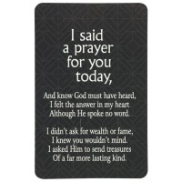12pk -Pocket Card I Said A Prayer For (He) - Pack of 12 12pk -Pocket Card I Said A Prayer For (He) - Pack of 12