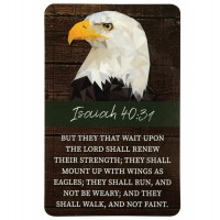 12pk -Pocketcard Eagle Head Isaiah 40:31 - Pack of 12 12pk -Pocketcard Eagle Head Isaiah 40:31 - Pack of 12