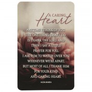 12pk -Pocket Card Bookmark A Caring Heart - Pack of 12