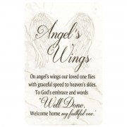 12pk -ANGEL'S WINGS POEM POCKETCARD - Pack of 12