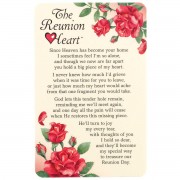 12pk -THE REUNION HEART POEM POCKETCARD - Pack of 12 12pk -THE REUNION HEART POEM POCKETCARD - Pack of 12