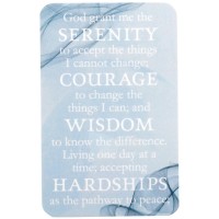 12pk -SERENITY PRAYER POCKETCARD - Pack of 12