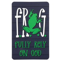 12pk -Bookmark Pocket Fully Rely On God - Pack of 12