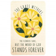12pk -Bookmark Pocket The Grass Withers - Pack of 12