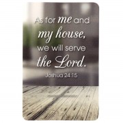 12pk -Bookmark Pocket As For Me&My Josh.24:15 - Pack of 12