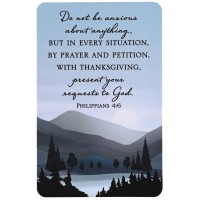 12pk -Pocketcard Do Not Be Anxious Phil. 4:6 - Pack of 12