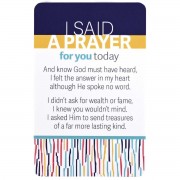 12pk -Pocketcard I Said A Prayer For You - Pack of 12 12pk -Pocketcard I Said A Prayer For You - Pack of 12