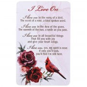 12pk -Pocketcard Cardinal I Live On - Pack of 12 12pk -Pocketcard Cardinal I Live On - Pack of 12