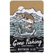 12pk -Pocketcard Gone Fishing Matthew 4:19 - Pack of 12 12pk -Pocketcard Gone Fishing Matthew 4:19 - Pack of 12