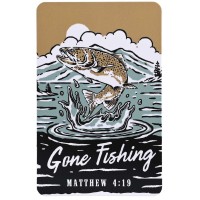 12pk -Pocketcard Gone Fishing Matthew 4:19 - Pack of 12 12pk -Pocketcard Gone Fishing Matthew 4:19 - Pack of 12