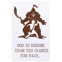 12pk -Pocketcard God Is Bigger Than The Giants - Pack of 12