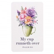 12pk -Pocketcard Floral My Cup Runneth Over - Pack of 12 12pk -Pocketcard Floral My Cup Runneth Over - Pack of 12