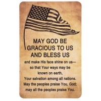 12pk -Pocketcard Patriotic May God Bless Us - Pack of 12
