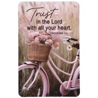 12pk -Pocketcard Trust In The Lord Bicycle - Pack of 12