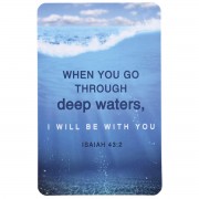 12pk -Pocketcard When You Go Through Waters - Pack of 12 12pk -Pocketcard When You Go Through Waters - Pack of 12